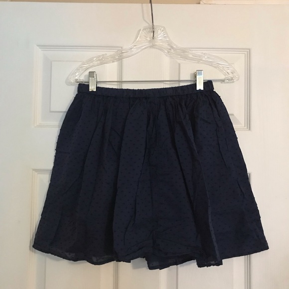 Girls Gap Kids Navy Blue Skirt Embroidered Size 14-16 - Picture 1 of 6